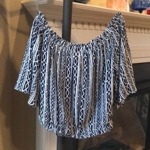 Surf Gypsy Off the Shoulder Crop Top